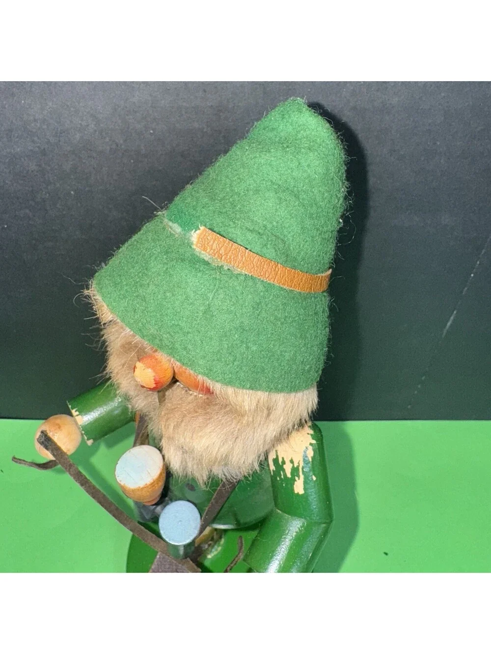 Vintage Steinbach Volkskunst Smoker Figurine Hunter West Germany 9.5” Wood